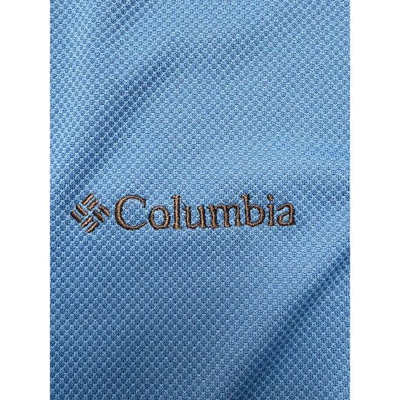 Columbia Omni Shade Polo Shirt Blue Mens Med - Picture 5 of 9